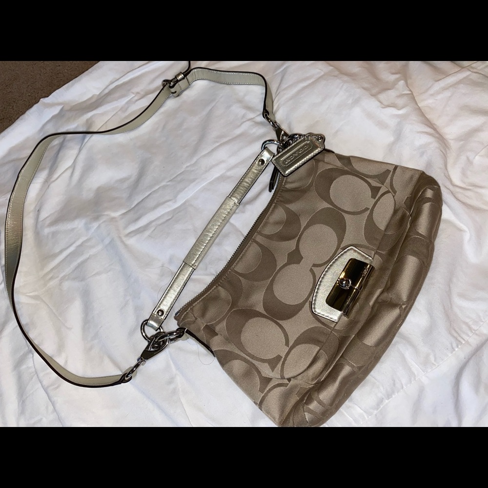 Coach Champagne Cross Body Purse